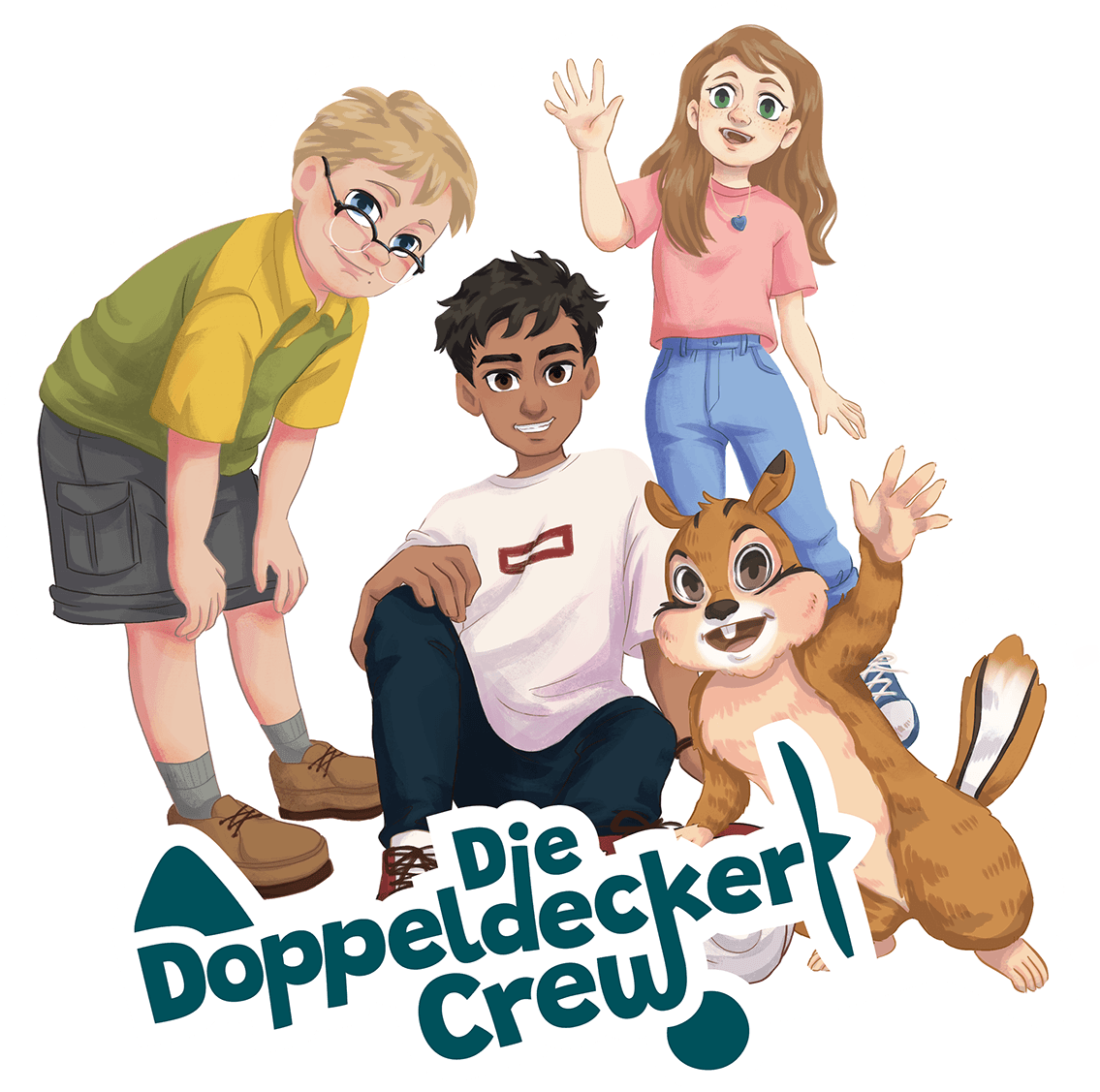 freigestellte Grafik vom Kinderhörspiel Doppeldecker Crew